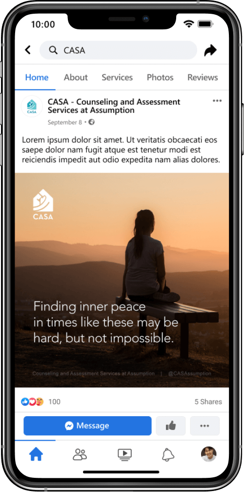 Casa for the United States - Facebook Post Phone Layout