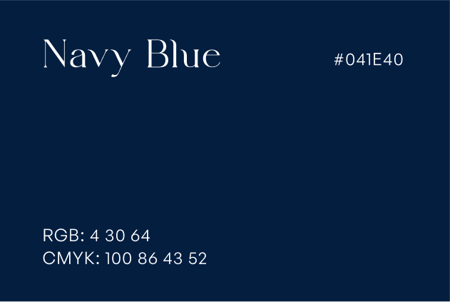 Chloe Health & Aesthetic Services for the United States - Hex Color Code Navy Blue