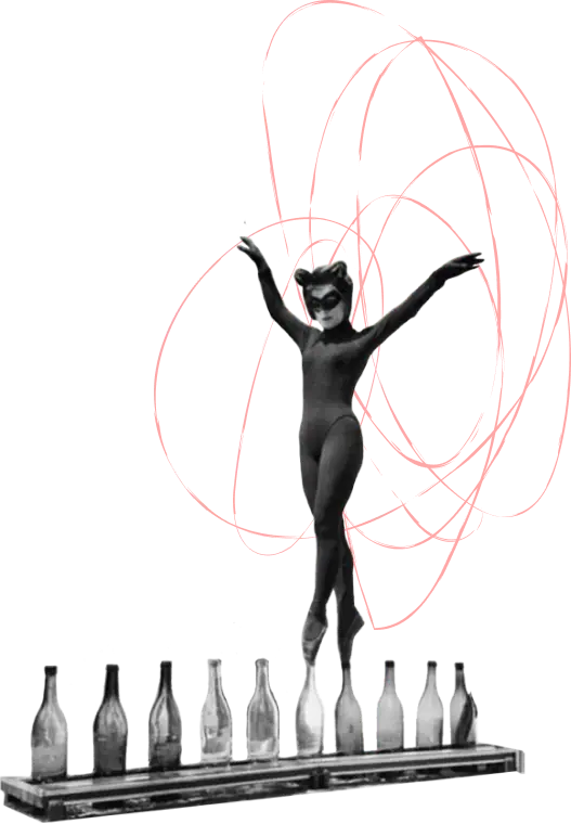 Services for the United States - Cat Ballerina Bottles