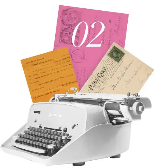 Copywriting Services for the United States - Typewriter Postcard