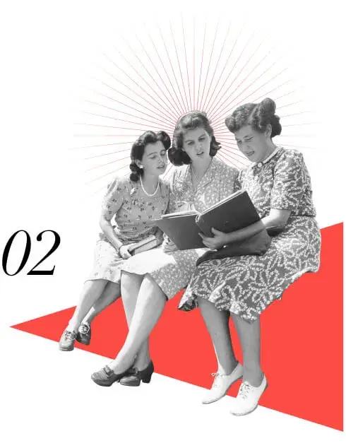 Website Design Services for the United States - Three Ladies reading book