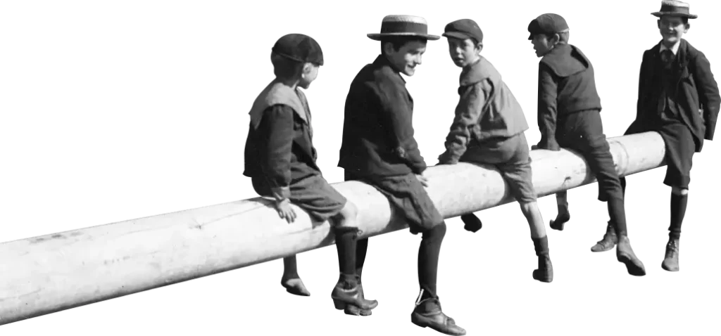 About Us for the United States - 5 Kids on a pole