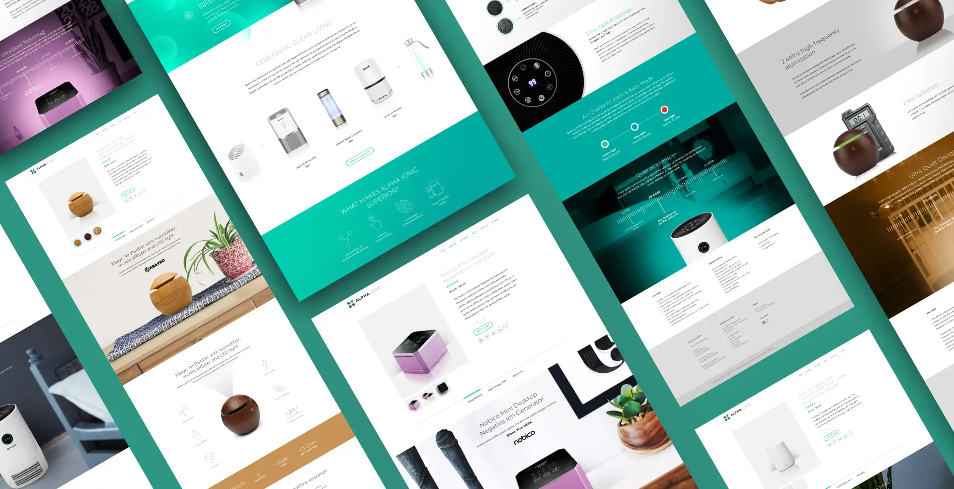 Alpha Ionic Services for the United States - Website Layout