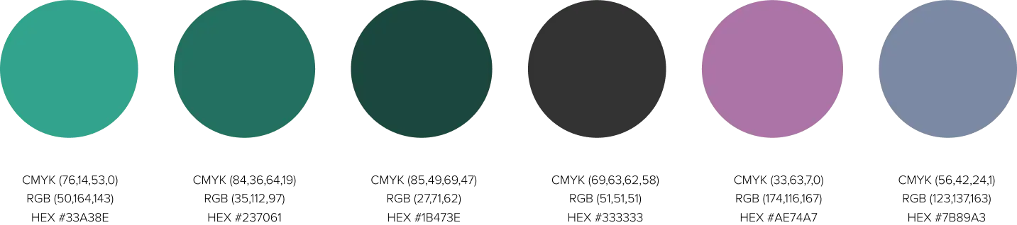 Alpha Ionic Services for the United States - Color Palette