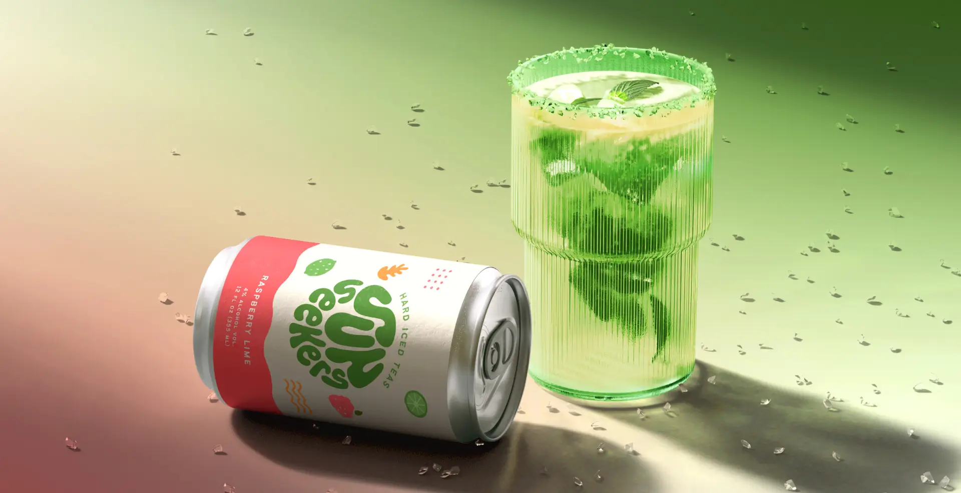 Sun Seekers For the United States - Raspberry Drink in a Glass