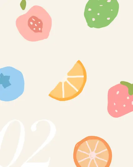 Sun Seekers For the United States - Collage Art Fruits