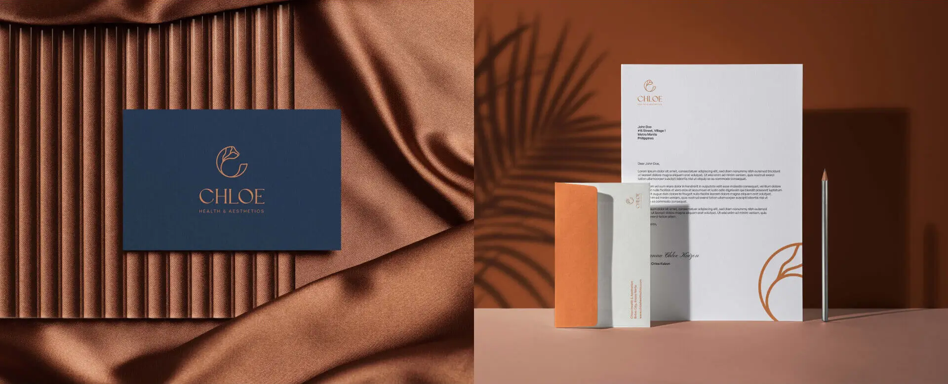 Chloe Health & Aesthetic Services for the United States - Business Card and Letter