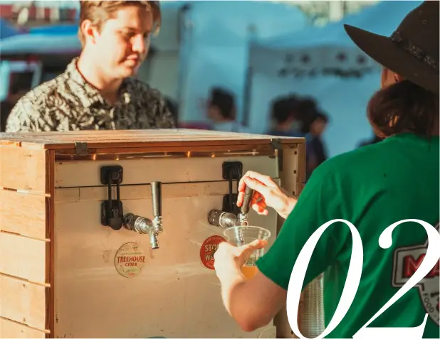 Goodwill for the United States - Giving Orange Drinks