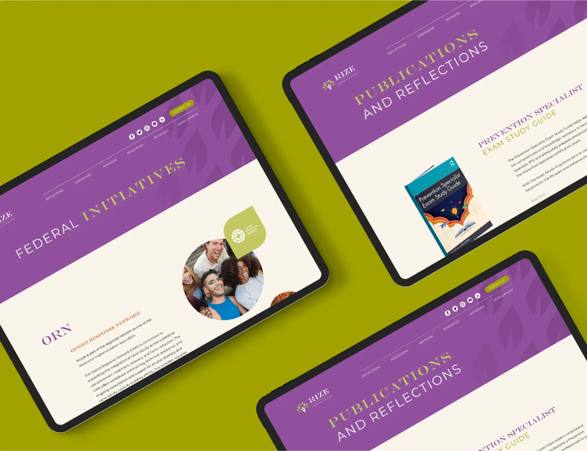 Rize For the United States - Sub pages